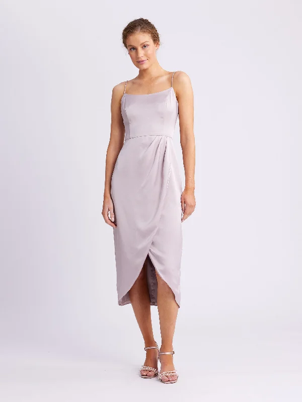 Midi Dresses for trendy summer outings-Montreal Cross Front Dress