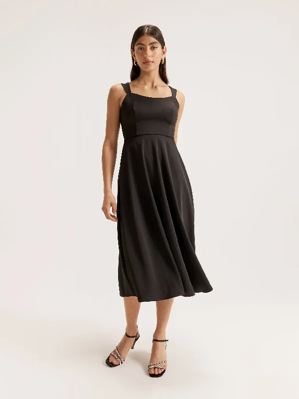 Midi Dresses for wedding dinner outfits-New York Dress