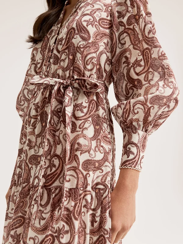 Midi Dresses for birthday celebrations-Sorrento Paisley Dress