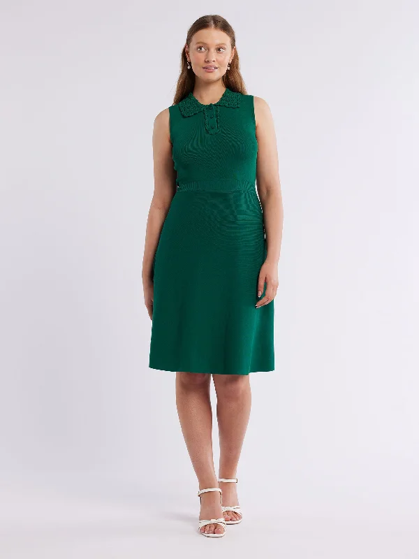 Midi Dresses for casual birthday dinners-Luca Crochet Dress