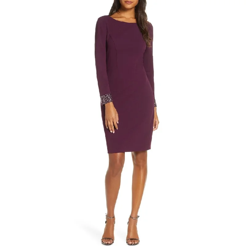 Vince Camuto Women's Embellished Cocktail Dress Purple Size 4