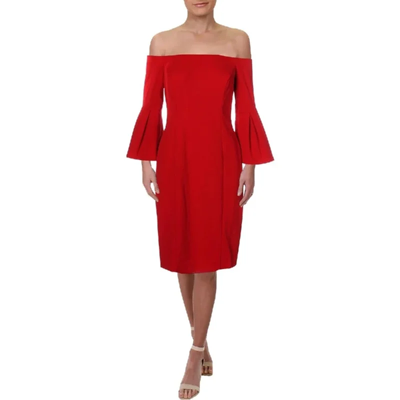 Vince Camuto Women's Party Off-The-Shoulder Cocktail Dress Red Size 8"