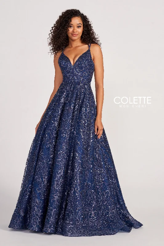 Evening Dress with Satin and Silk Skirt-Colette: CL2030