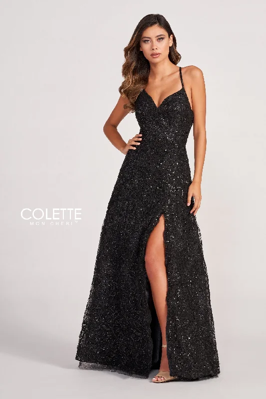 Evening Dress with Embellished Hem-Colette: CL2028