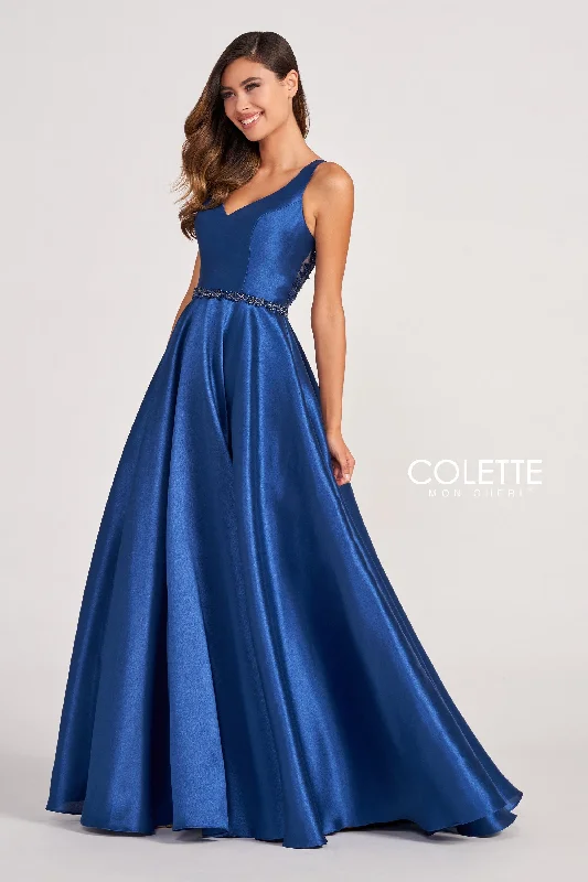 Evening Dress with Feather Details-Colette: CL2034