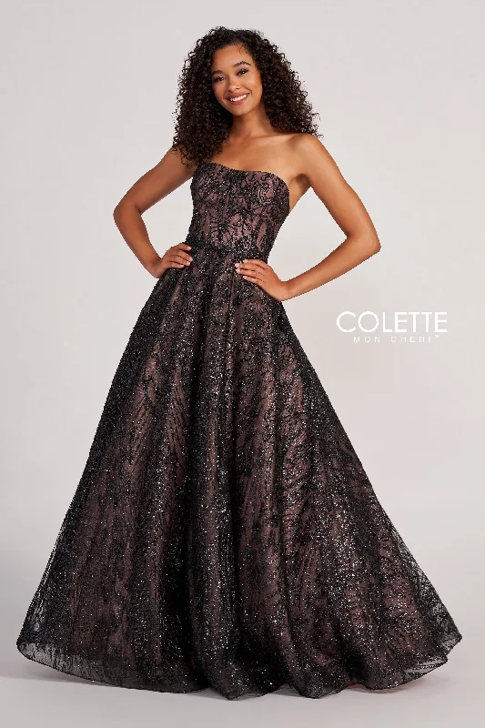 Evening Dress with Beaded Neckline-Colette: CL2042