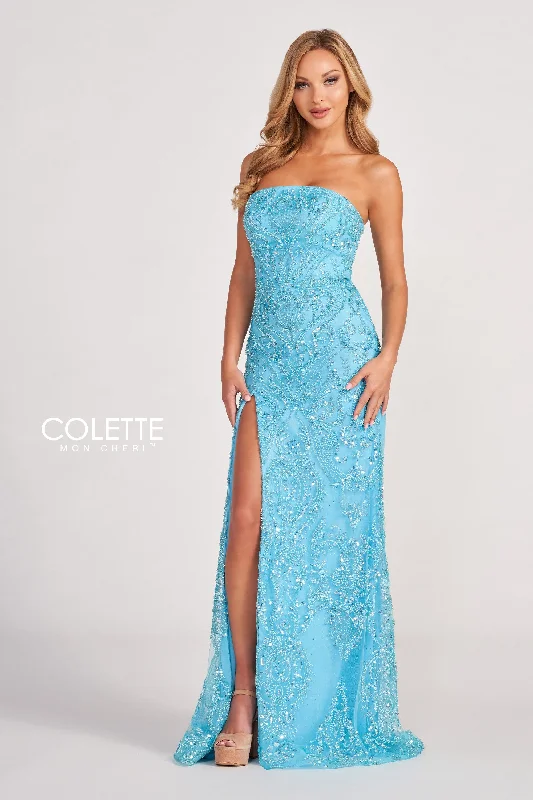 Evening Dress with Full Length and Lace-Colette: CL2046