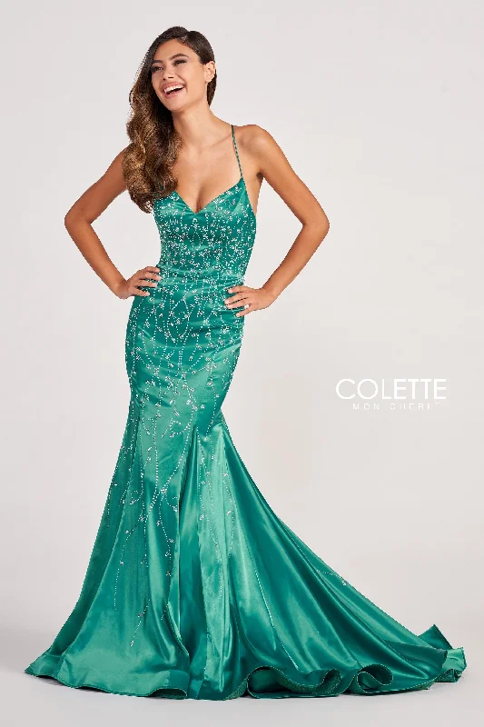 Evening Dress with Sparkle Skirt-Colette: CL2043