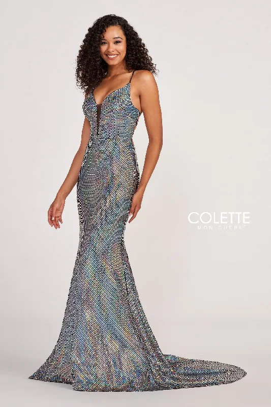 Evening Dress with Flowing Sleeves-Colette: CL2071