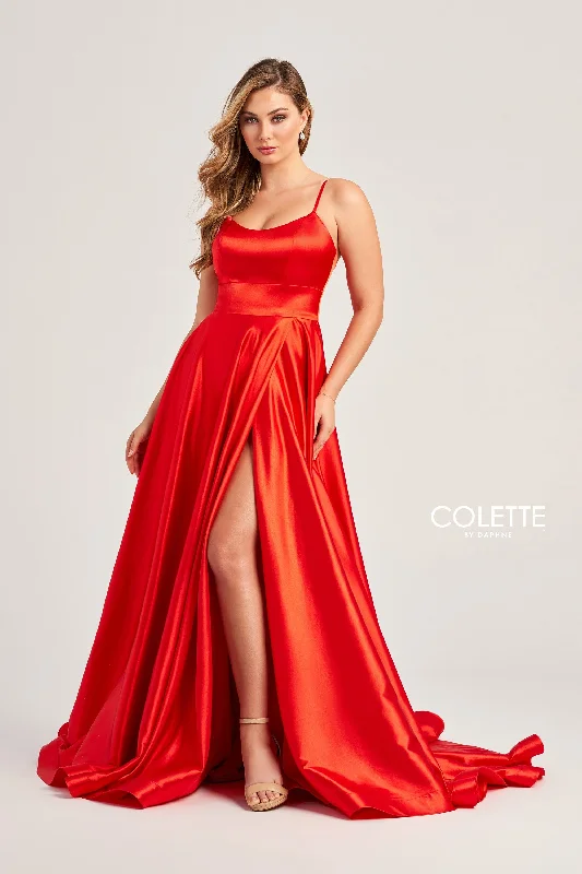 Evening Dress with Beaded Bodice and Tulle-Colette: CL5283