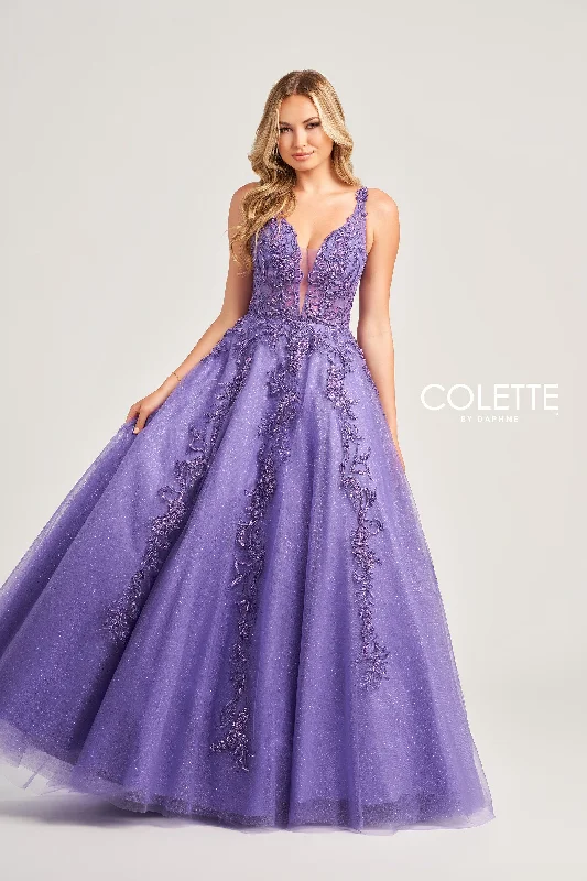 Evening Dress with Ruched Sleeves-Colette: CL5261