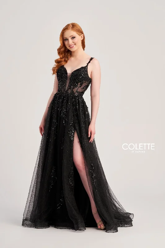 Evening Dress with V-neck Back-Colette: CL5287