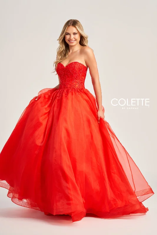 Evening Dress with A-line Skirt and Lace-Colette: CL5265