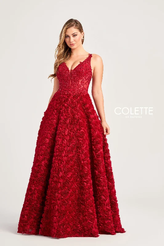 Evening Dress with Full Tulle Skirt-Colette: CL5251