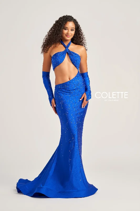 Evening Dress with Full Length and Lace-Colette: CL5263