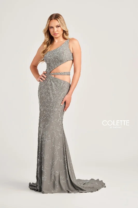 Evening Dress with Satin and Mesh-Colette: CL5281