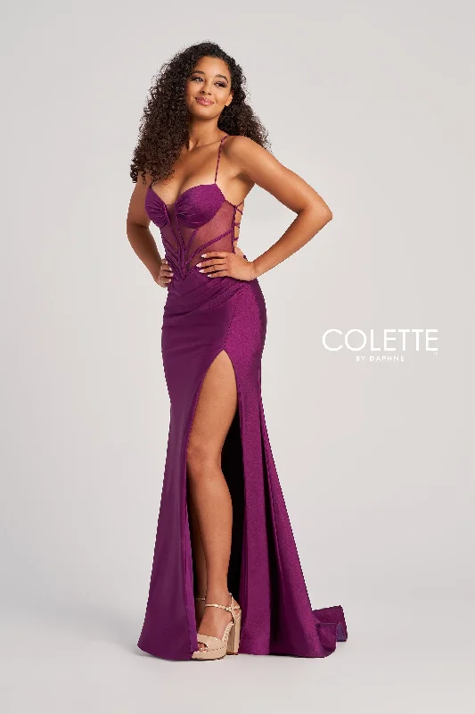 Evening Dress with Satin Applique-Colette: CL5140