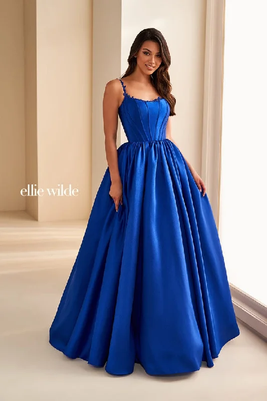 Evening Dress with Full Tulle Skirt-Ellie Wilde: EW36221