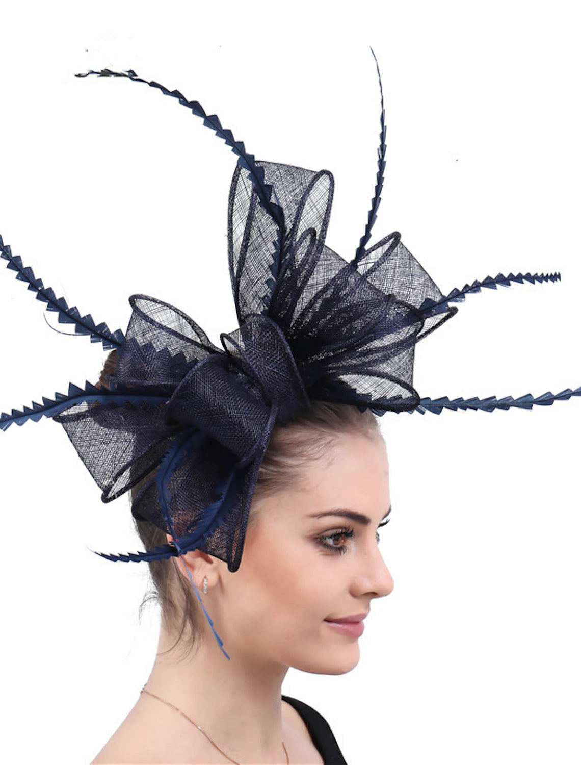 Fascinators Hats Headpiece Horse Race Ladies Day Cocktail Glam Vintage Elegant With Feather