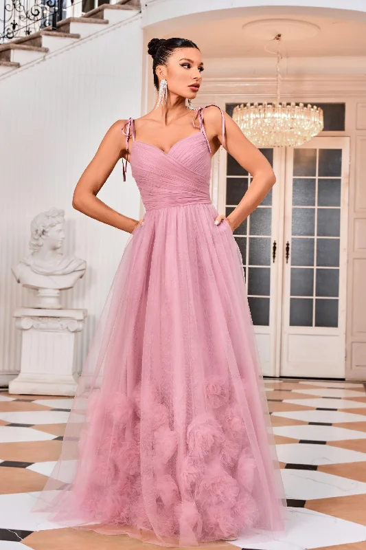 Evening Dress with Rhinestone Detail-Jadore: J24013