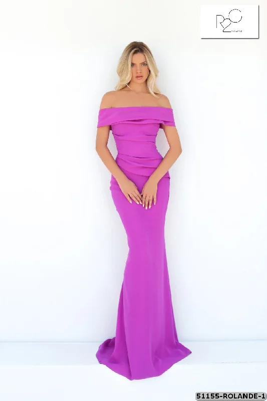 Evening Dress with Satin Finish-Tarik Ediz (R2G): 51155 (Clearance)