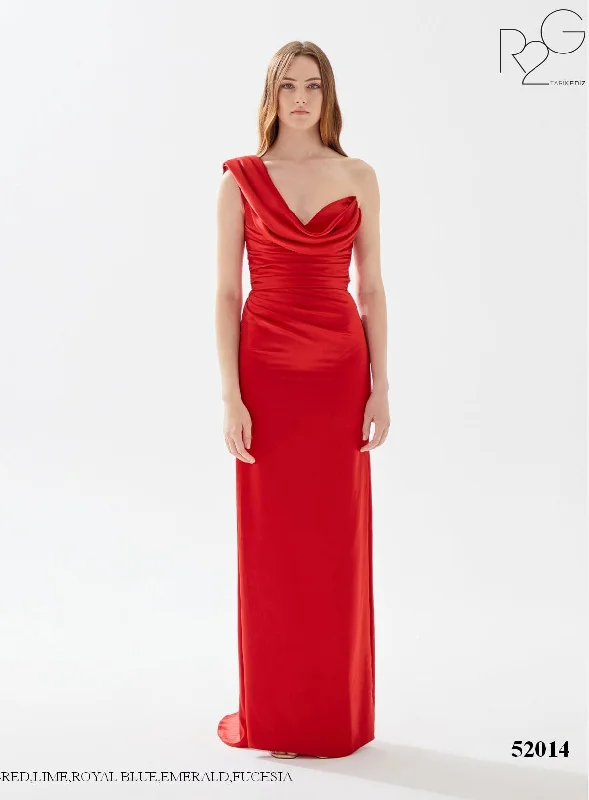 Evening Dress with Satin Bodice and Lace-Tarik Ediz (R2G): 52014