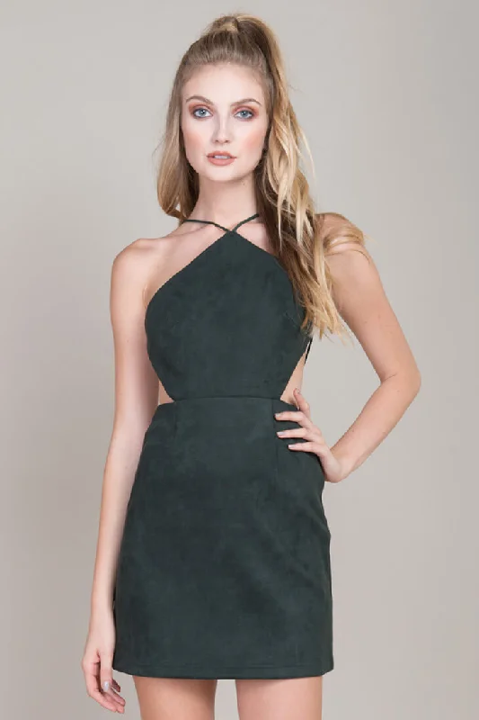 Glamorous Red Long Party Dress-Tasia Bodycon Cocktail Dress Forest Green