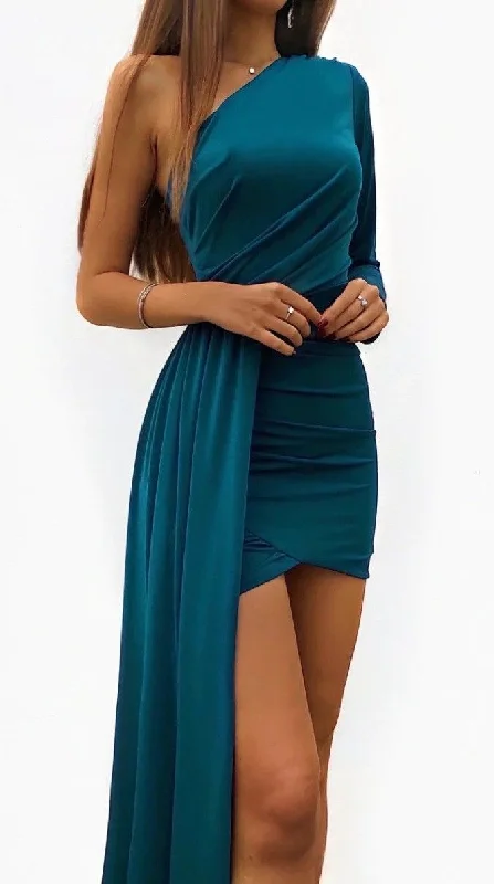 Sexy One Sleeve Party Dress,Cocktail Dress  cc628