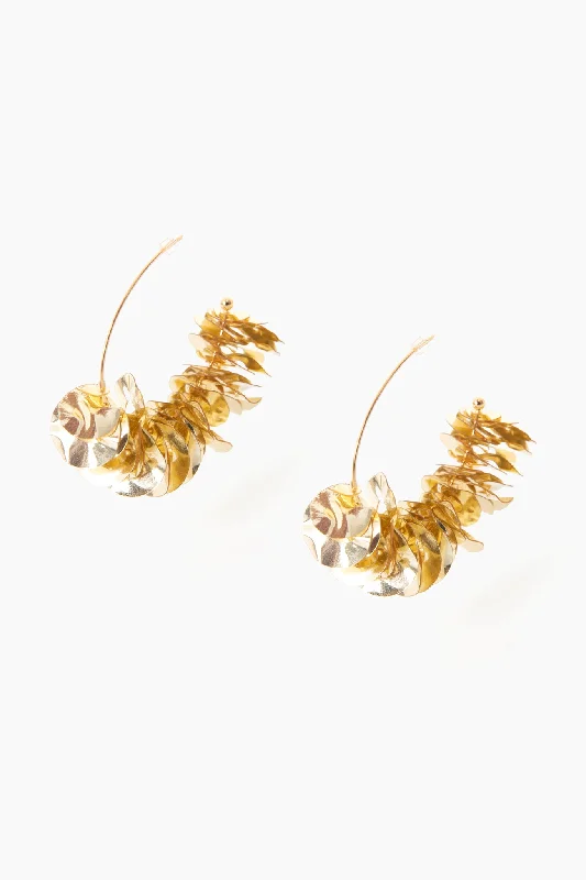 Mini Dresses for a relaxed evening-Gold Lolita Mini Hoops