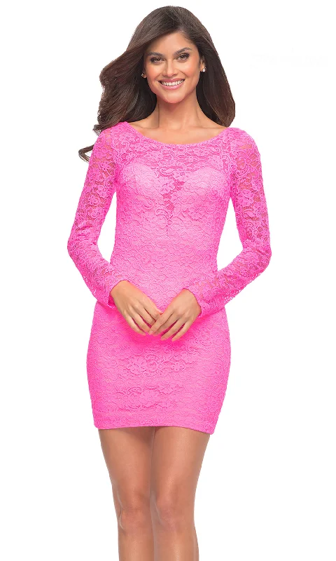 Mini Dresses for garden brunches-La Femme 30354