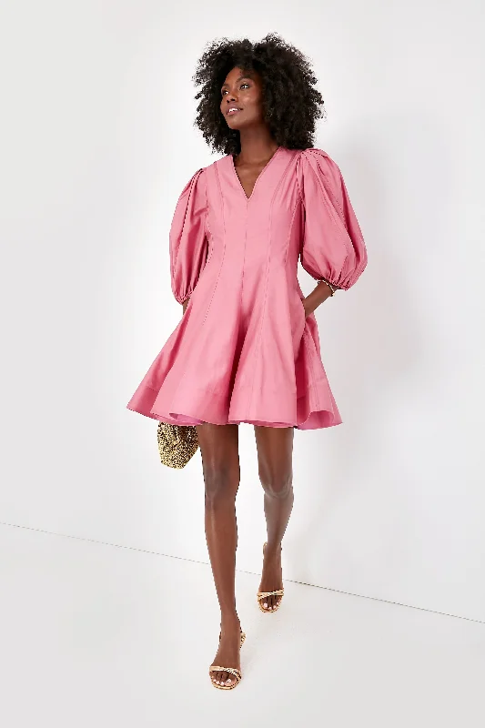 Mini Dresses for vacation vibes-Pink Loraine Mini Dress