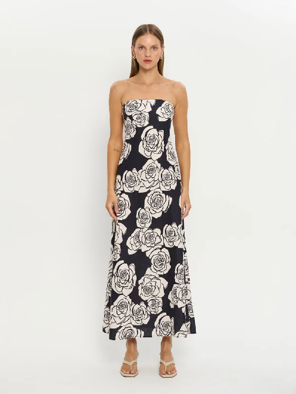 Maxi dresses for a sophisticated celebration at an exclusive venue -Carmen Strapless Maxi Dress