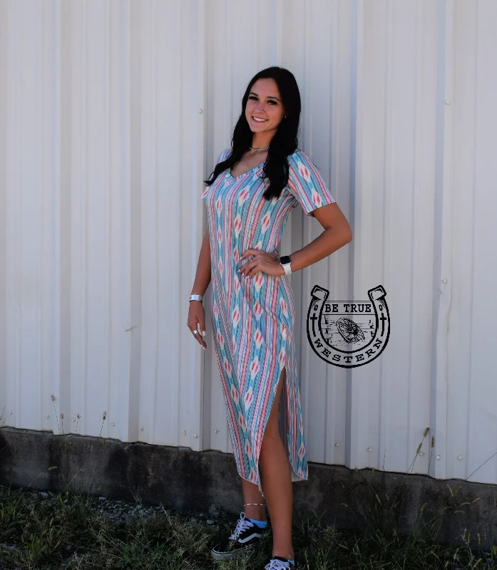 Maxi dresses with floral appliqués for springtime events -The Momma Mia Maxi Dress