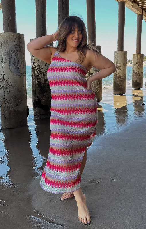 Midi Dresses for fall fashion gatherings-Nice Midi ~ Riviera Zigzag Crochet